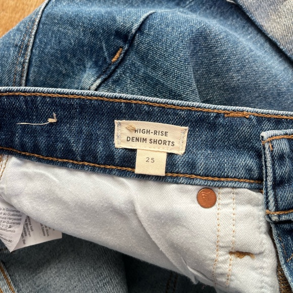 Madewell High Rise Button Fly Shorts - Picture 5 of 5